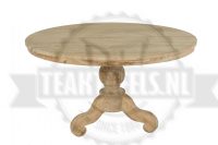 Ronde teak tafel 140cm