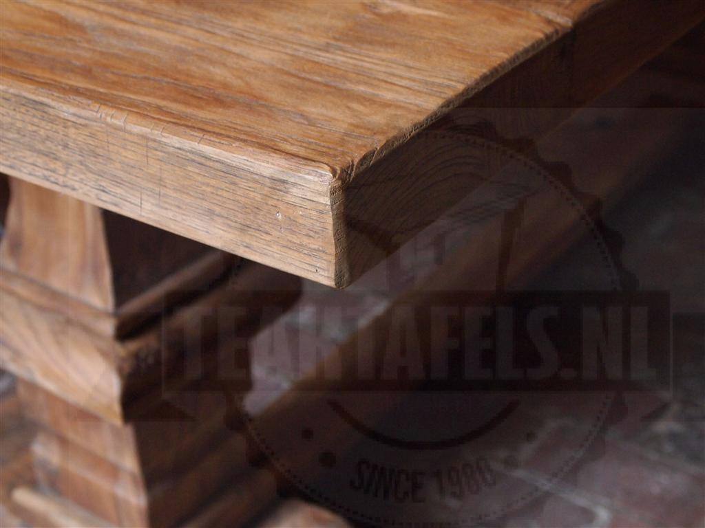 Teak kloostertafel 300x100cm - Afbeelding 5